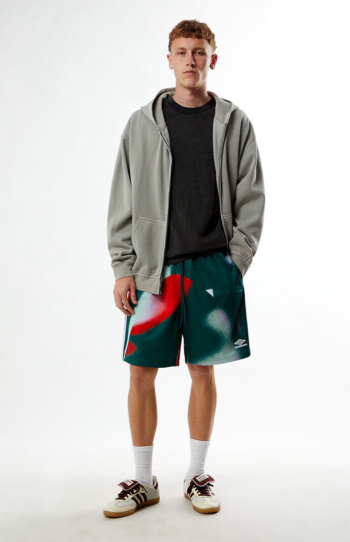UMBRO■BeachClub Graphic Short Sleeve■送料込 Umbro x PacSun Green Taty Mesh Shorts | PacSun