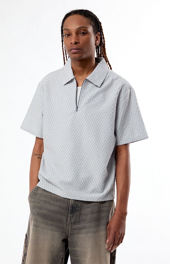 Pacsun Nomad Gray Quarter Zip ShirtÂ 