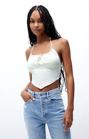 Bustier Handkerchief Cami Halter Top image number 1