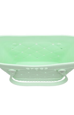 Mint Medium Quilted Tote Bag image number 5