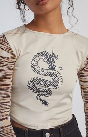 Knitted Sleeves Crop Top image number 2