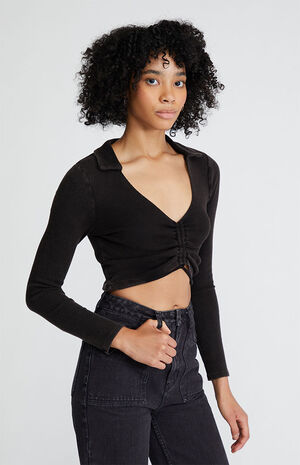 Away Long Sleeve Cinched Top image number 3