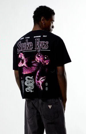 Snake Eyes Cropped Boxy T-Shirt image number 3