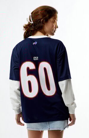 NFL Wild Collective x PacSun Buffalo Bills Mesh Long Sleeve Jersey image number 2
