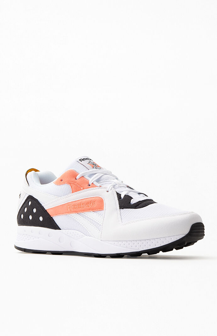 White & Pink Pyro Shoes
