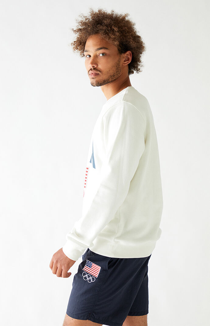 Team USA Flag Crew Neck Sweatshirt