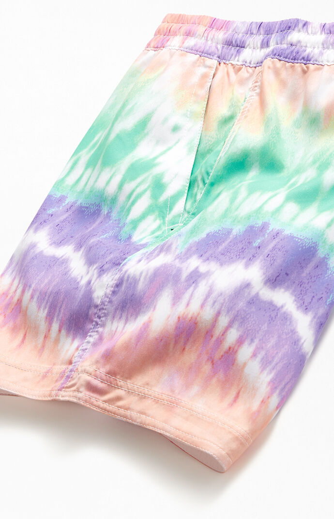 Tie-Dyed 15" Swim Trunks