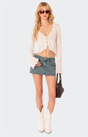 Luka Tie Front Knit Top image number 2