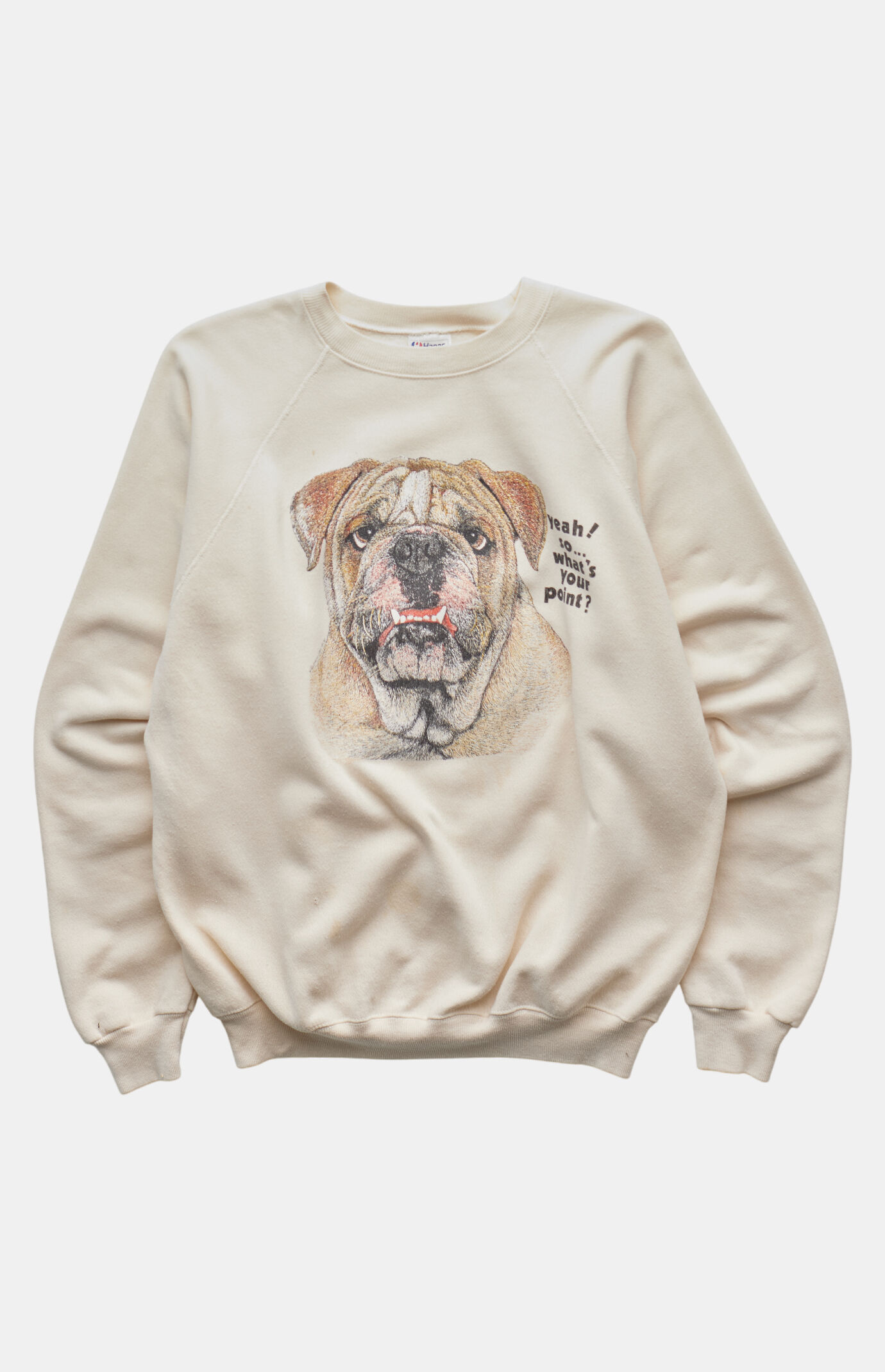 PS VINTAGE '80s Yeah! So What's Your Point? Crew Neck Sweatshirt