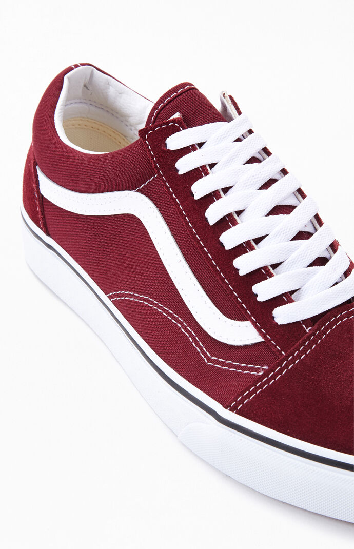maroon vans mens