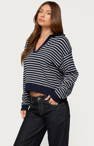 Copenhagen Oversized Striped Sweater image number 2