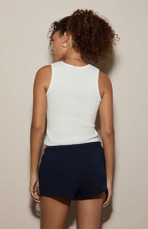 Navy Ultra Soft Fleece Classic Sweat Shorts image number 4