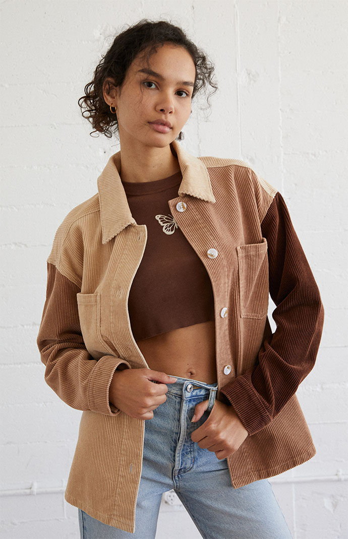 PacSun Brown Corduroy Shacket PacSun