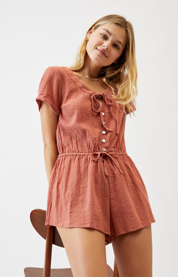 Ella Button Romper