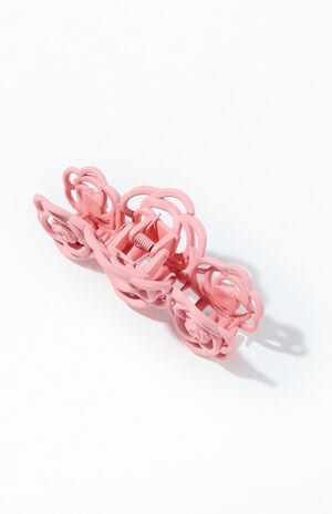Rose Flower Hair Claw Clip