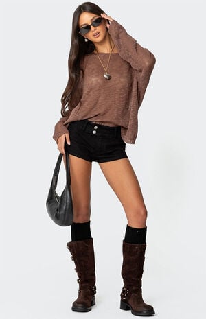 Bri Oversized Boat Neck Sweater image number 2