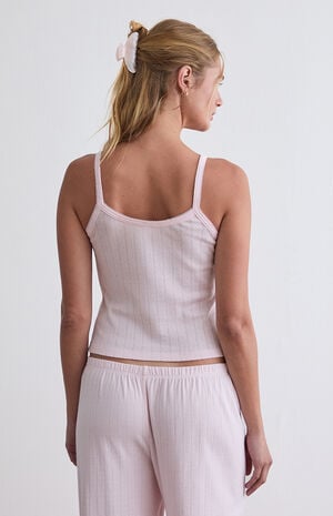 Pointelle Pajama Tank Top image number 4