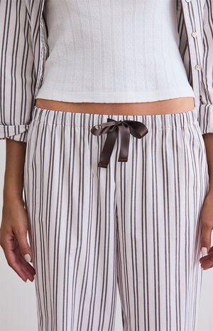 Striped Baggy Pajama Pants image number 5