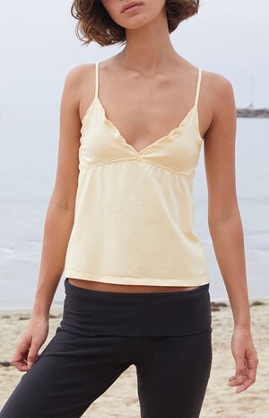 Yellow Tiffany Bow Tank Top image number 2