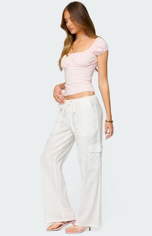 Oleana Gathered Bust Top image number 4