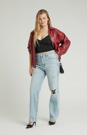 PacSun Eco Light Blue Ripped '90s Boyfriend Jeans | PacSun