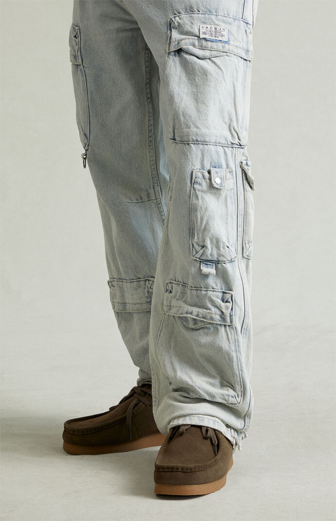 Pacsun Dylan Baggy Jeans Cargo Light Indigo | Pacsun