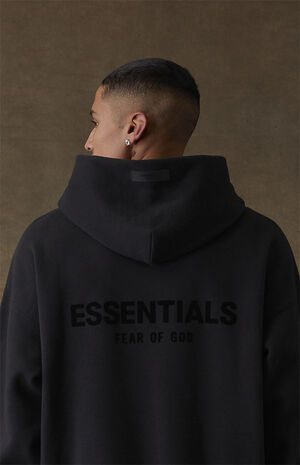 Fear of God FOG Essentials stretch limo black Pullover Hoodie FW22