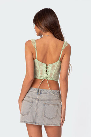 Amaya Sheer Lace Corset image number 5