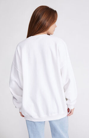 Protect Your Peace Oversized Crew Neck Sweatshirt image number 4