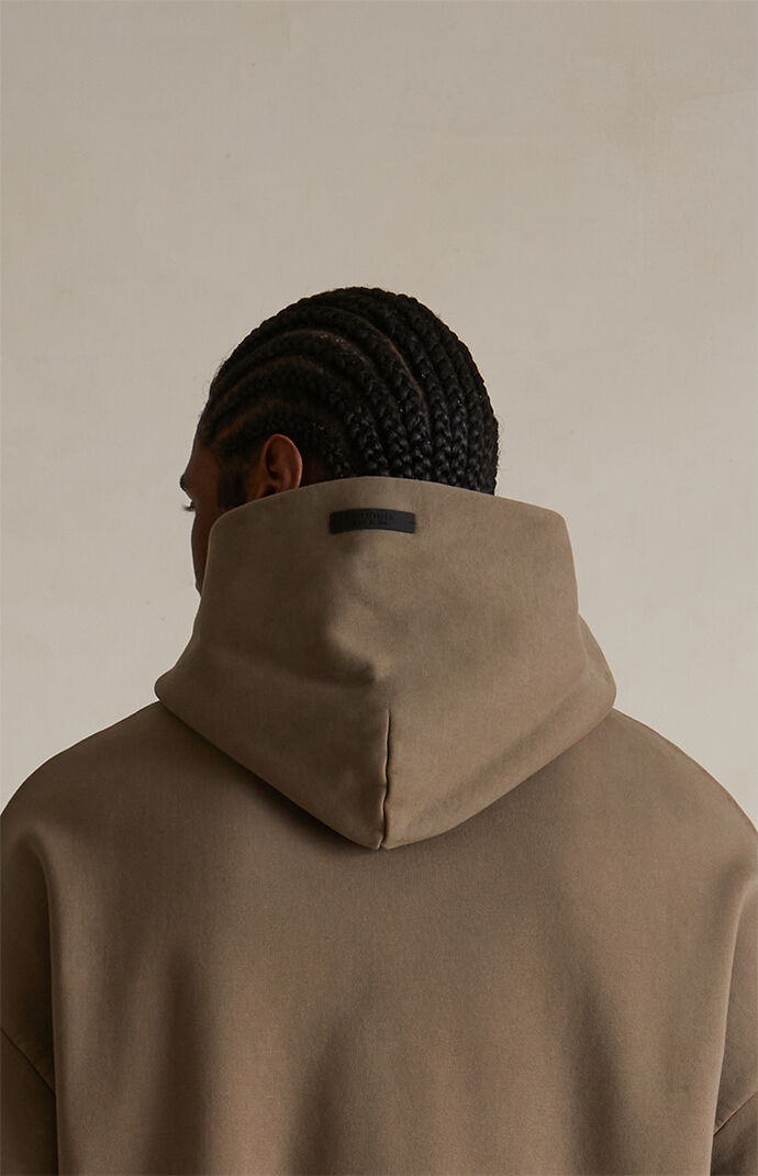 【FOG Essentials】Military Heavy Fleece Hoodie Fear of God Essentials Heather Grey Heavy Fleece Vintage