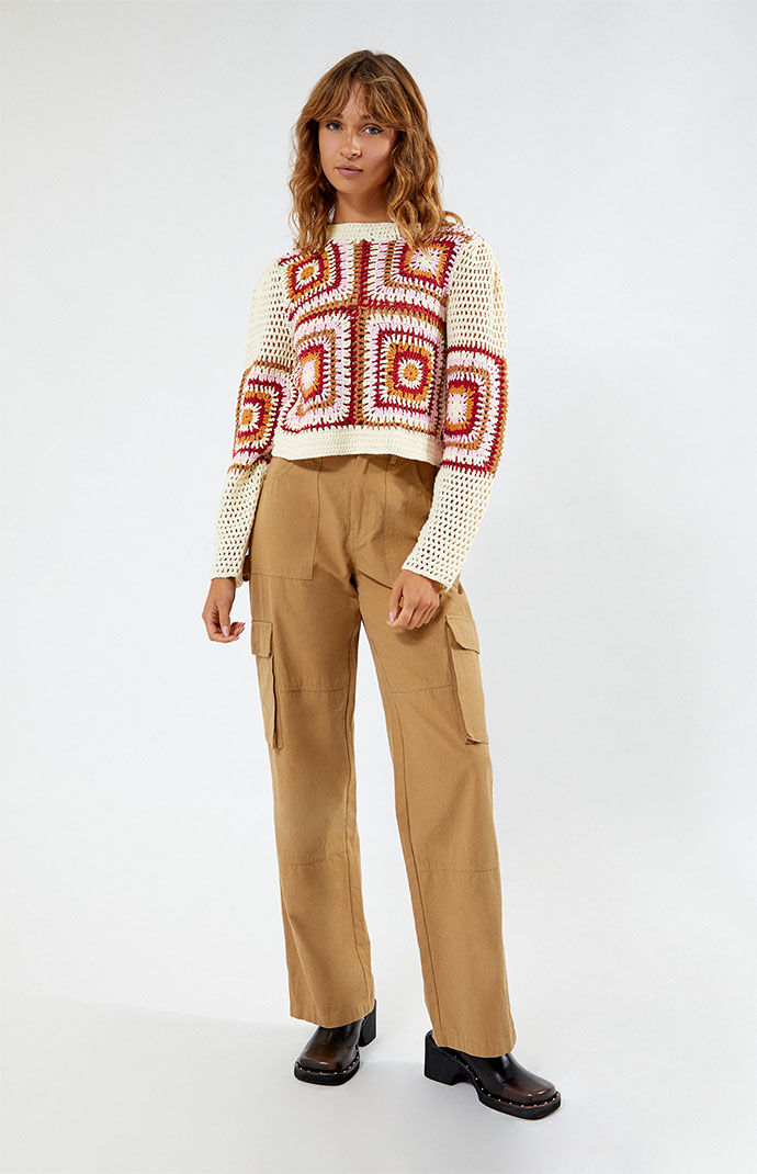 MINKPINK Norah Crochet Sweater | Pacsun