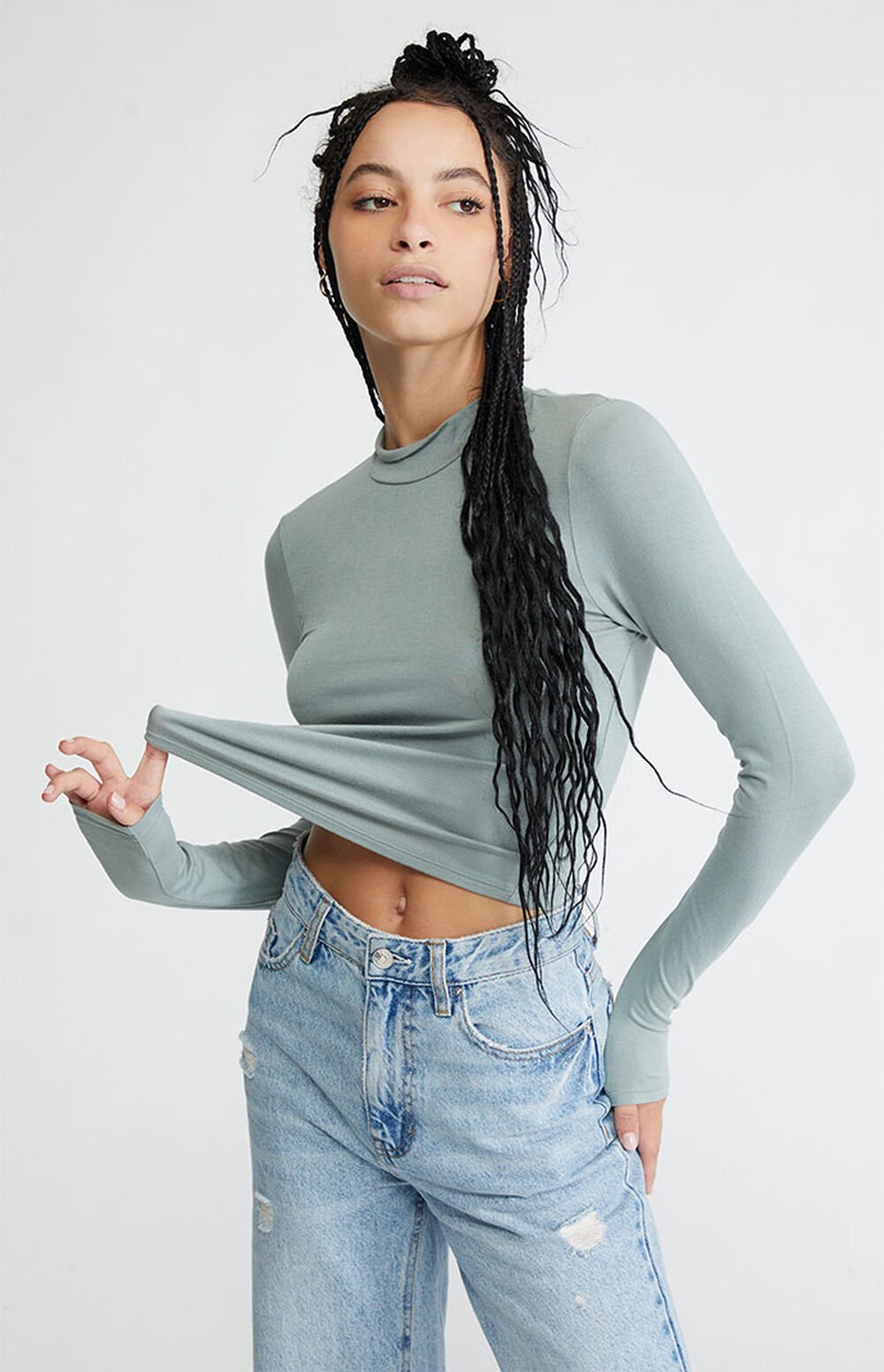 PacCares Easy Basic Mock Neck Top | PacSun