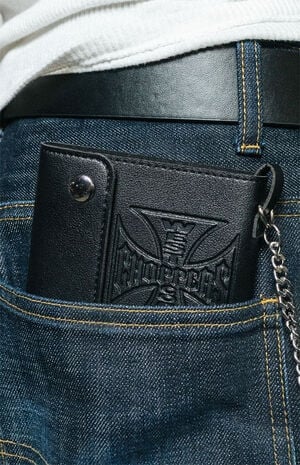Embossed Logo Chain Wallet image number 1