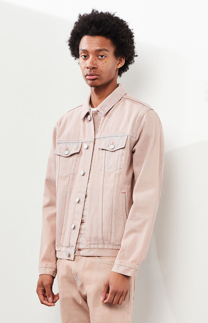 next pink denim jacket