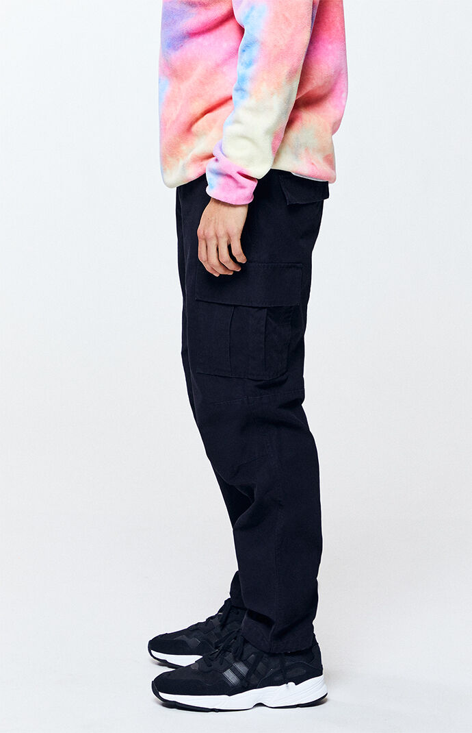 Black Cargo Utility Pants