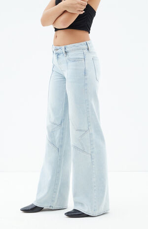 Casey Low Rise Baggy Jeans Star Light Indigo image number 3