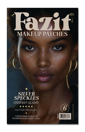 Silver Glitter Freckles Makeup Patches image number 2
