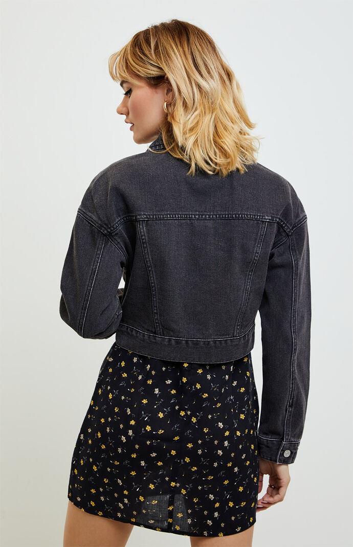 Tapered Cropped Trucker Jacket