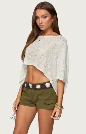 Laline Oversized Knit Crop Top image number 2