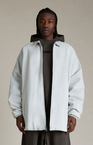 Light Wash Denim Filled Shacket image number 1