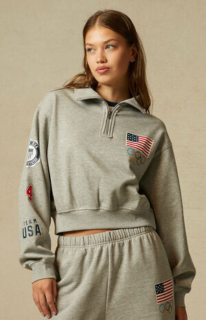 Team USA Half Zip Sweatshirt image number 1