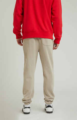 Cream Fleece Sweatpants image number 3