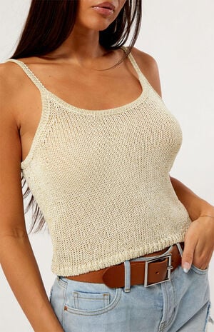 Rosemary Sequin Sweater Tank Top image number 2