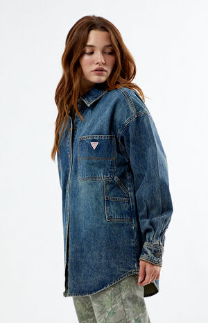 Medium Indigo Denim Carpenter Jacket image number 2