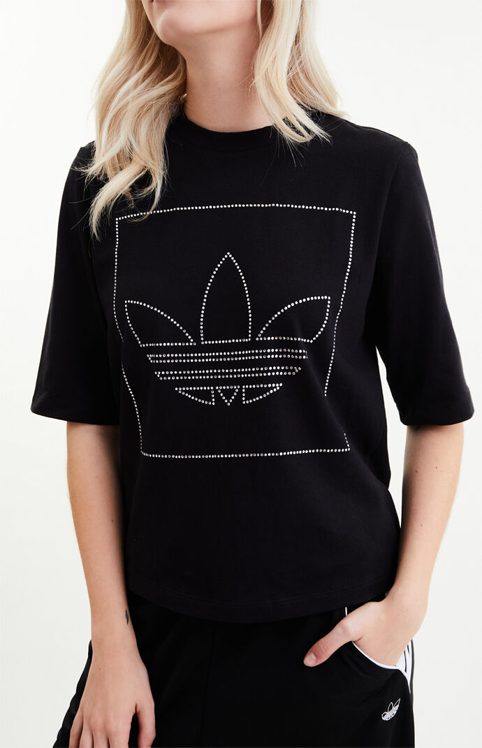 Black Rhinestone T-Shirt