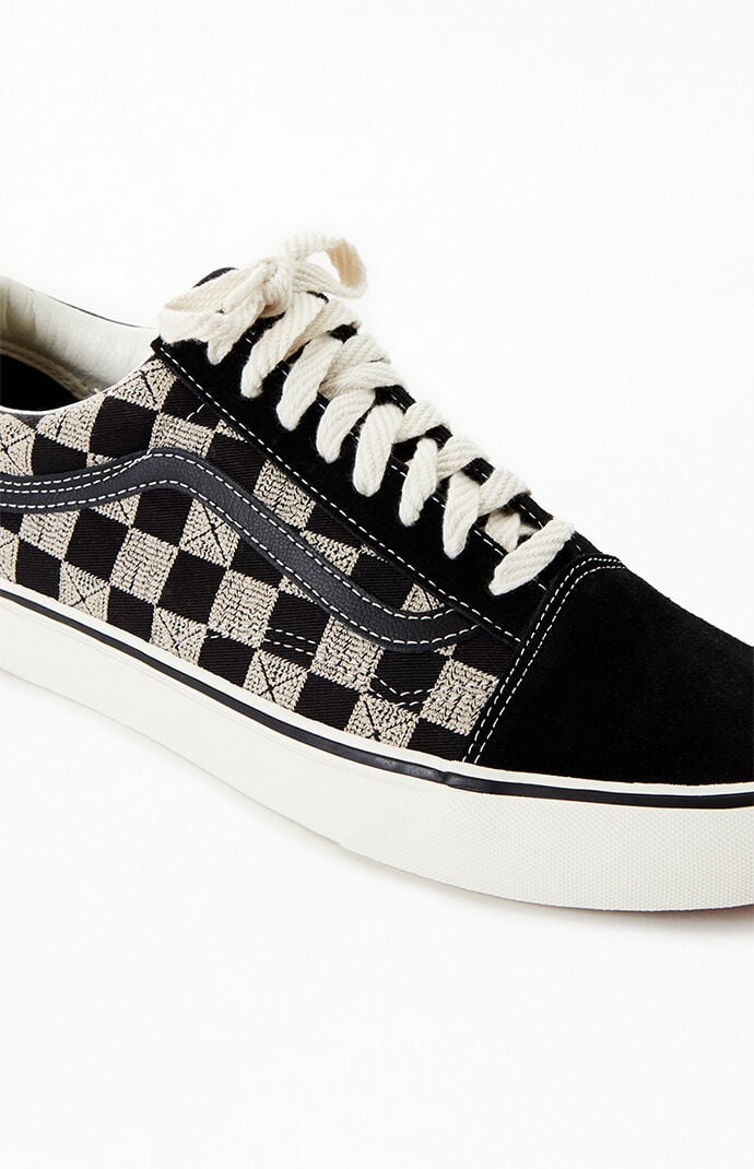 Old skool vans checkerboard black shop