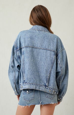 Pacsun Light Indigo Relaxed Denim Trucker Jacket | PacSun