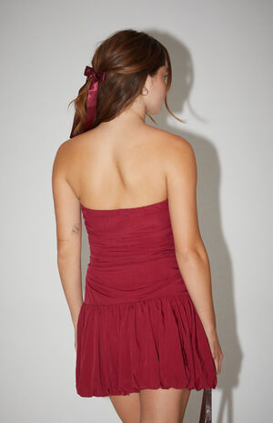 Tessa Strapless Bubble Mini Dress image number 3