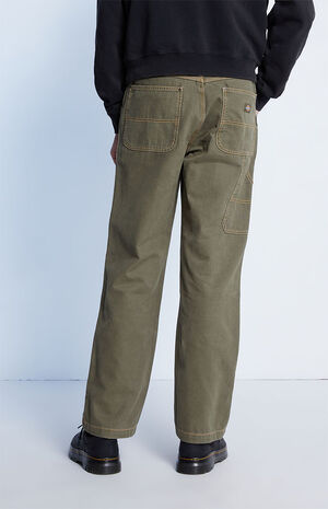 Duck Canvas Contrast Stitch Carpenter Pants image number 4