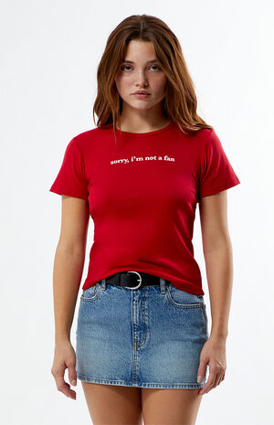 Sorry I'm Not A Fan Skimmer T-Shirt image number 2